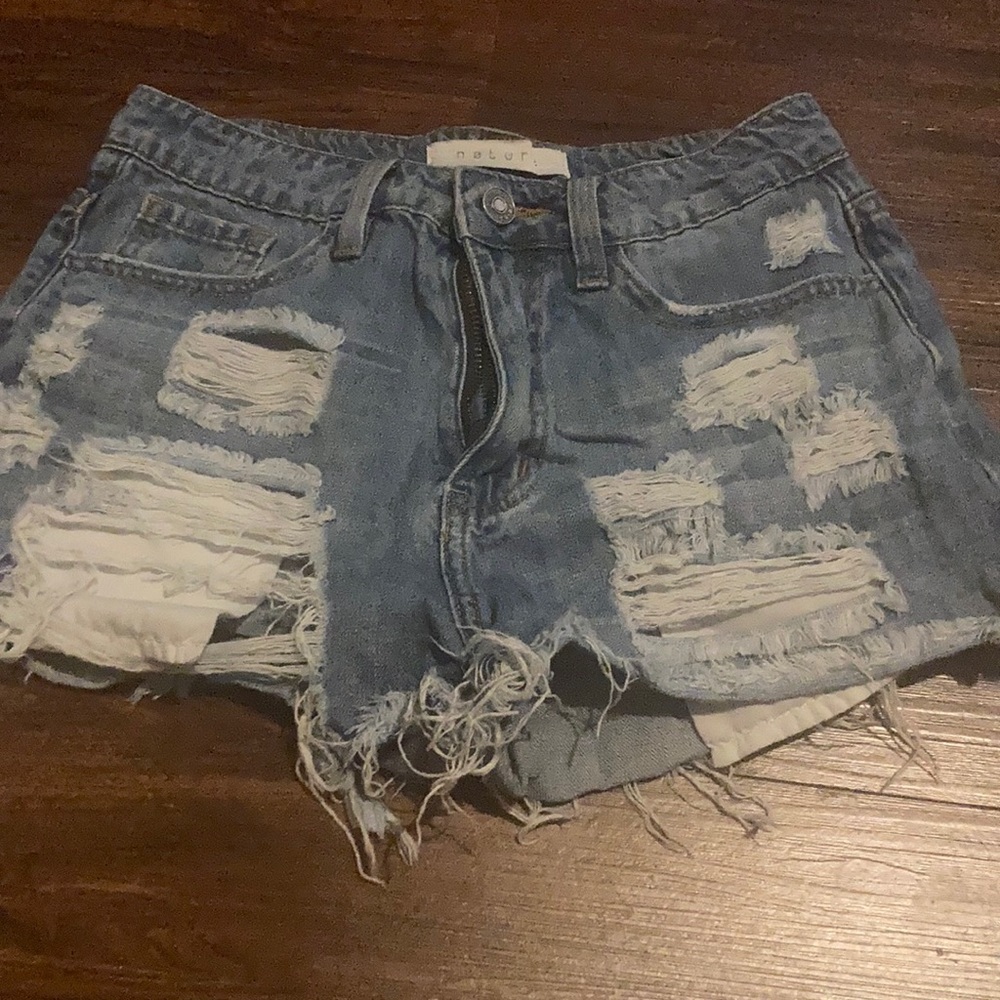 denim shorts